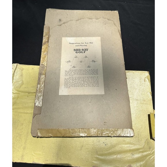 Vintage Croquet Game Kro-Kay Golf Rugg Manufacturing ￼Co *Box Only - Picture 6 of 7